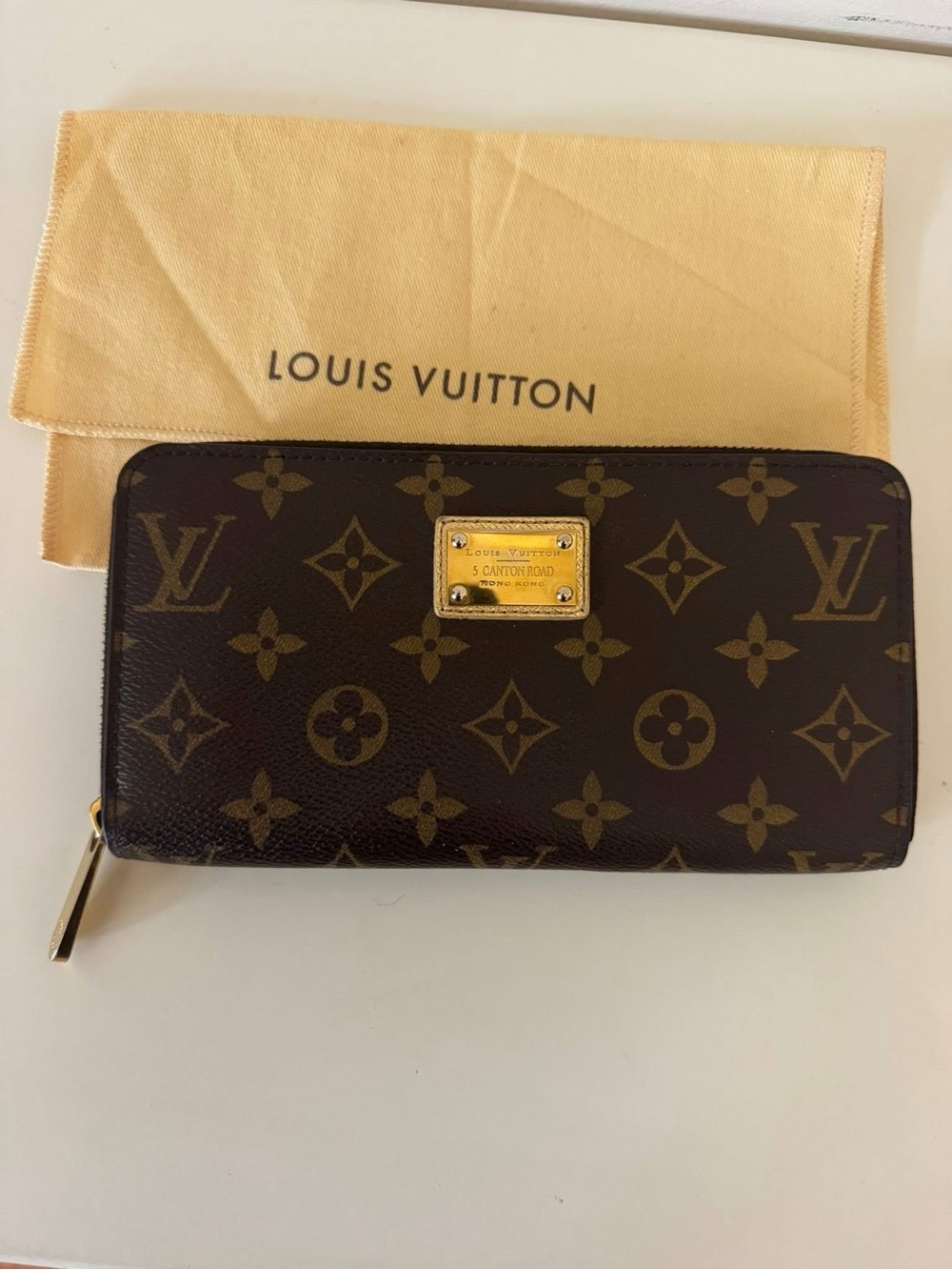 Vintage Louis Vuitton Limited EDT Hong Kong Canton Road Monogram Zippy Wallet